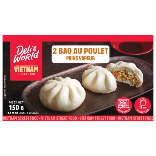 Bao au Poulet Pains Vapeur DELI'S WORLD
