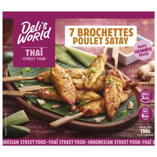 Brochettes Poulet Satay DELI'S WORLD