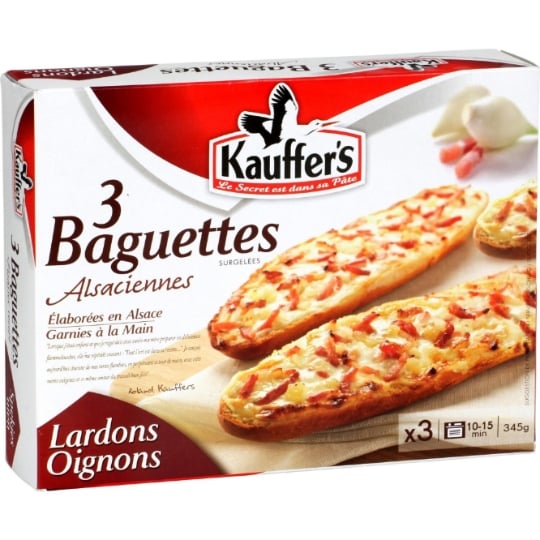 Baguettes lardons oignons KAUFFER'S