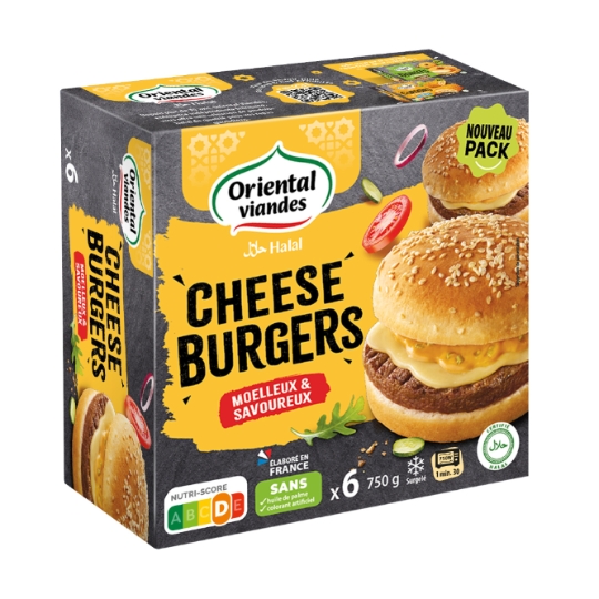 Cheeseburgers halal ORIENTAL VIANDES