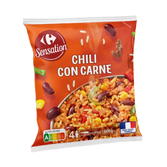 Plat cuisiné surgelé surgelé et bœuf origine France CARREFOUR SENSATION