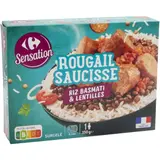 Plat préparé Rougail saucisse riz CARREFOUR SENSATION