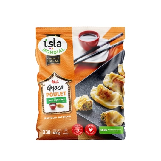 Gyoza au Poulet et Légumes Halal ISLA MONDIAL