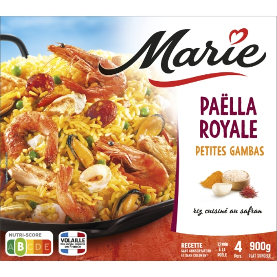 Plat cuisiné Paëlla Royale MARIE