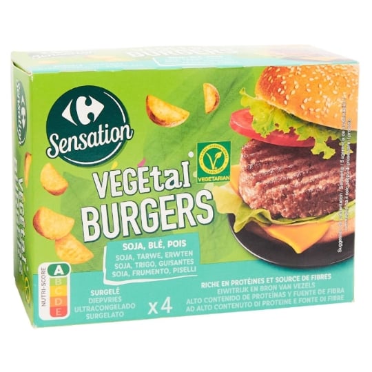 Végetal burgers CARREFOUR SENSATION