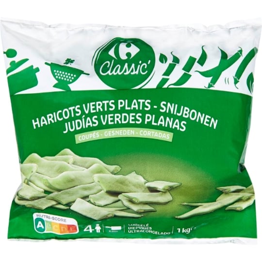 Haricots verts plats coupés CARREFOUR CLASSIC'