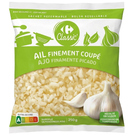 Ail finement coupé surgelé CARREFOUR CLASSIC'