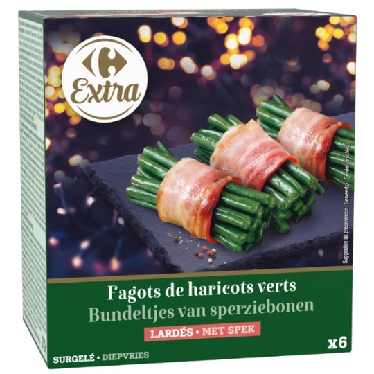 Fagots de Haricots Verts Lardés CARREFOUR EXTRA