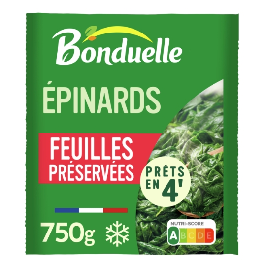 Epinards feuilles préservées BONDUELLE
