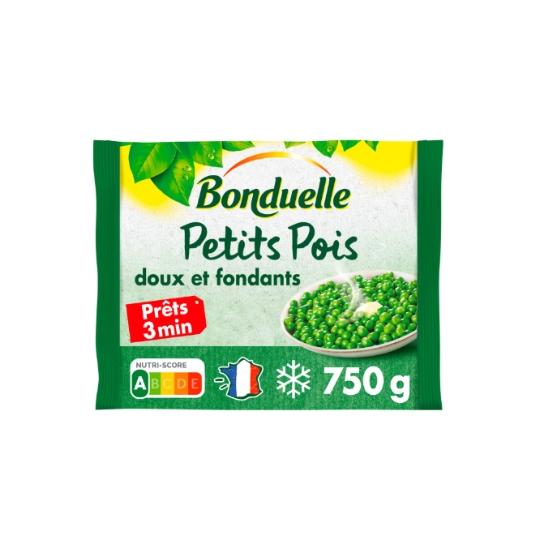 Petits pois extra-fondants précuits à la vapeur BONDUELLE
