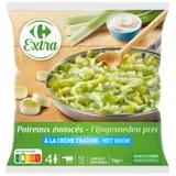 Légumes cuisinés poireaux à la crème CARREFOUR CLASSIC'