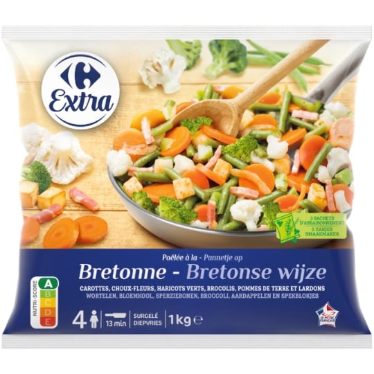 Légumes cuisinés poêlée à la bretonne CARREFOUR EXTRA