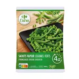 Légumes verts sachets vapeur CARREFOUR EXTRA