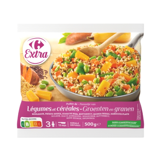 Poêlée légumes et céréales CARREFOUR EXTRA