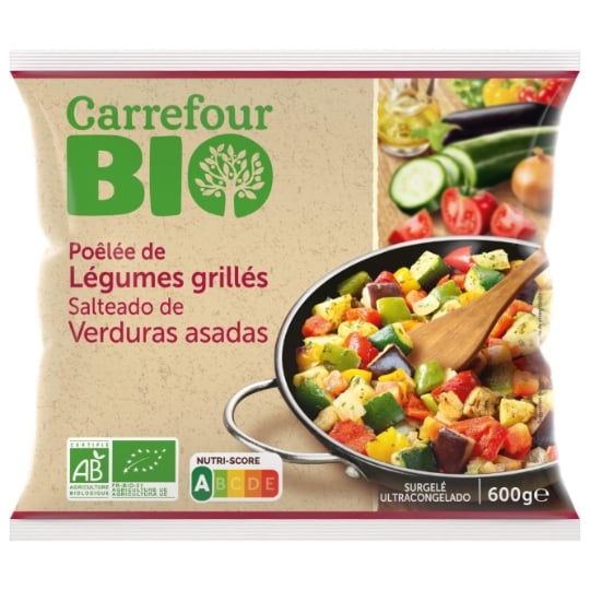 Légumes cuisinés poêlée de légumes grillés  Bio CARREFOUR BIO