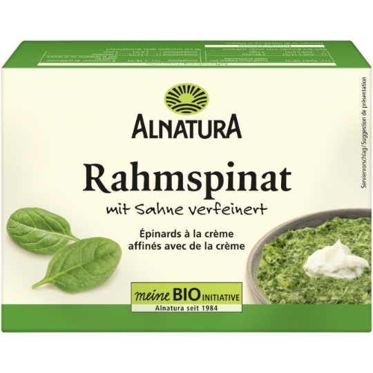 Épinards à la Crème Affinés avec de la Crème Bio ALNATURA