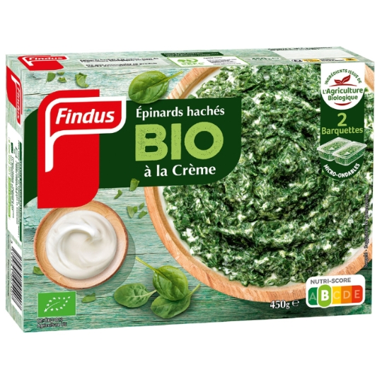 Épinards hachés à la crème Bio FINDUS
