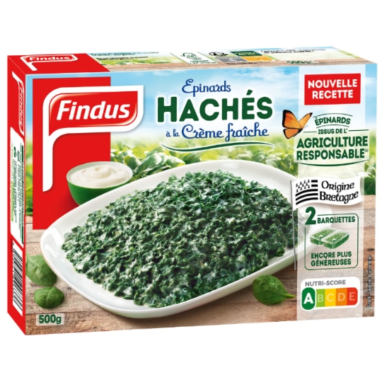 Epinards hachés à la crème fraiche FINDUS