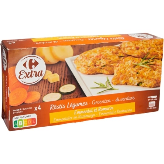 Röstis légumes emmental et romarin CARREFOUR EXTRA