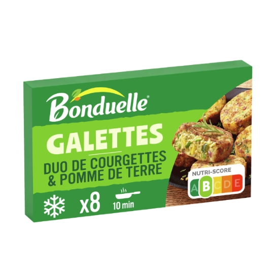 Galettes Duo Courgettes et Pomme de Terre à Poêler BONDUELLE