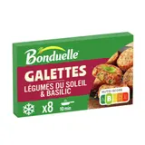 Galettes Légumes du Soleil et Basilic à Poêler BONDUELLE