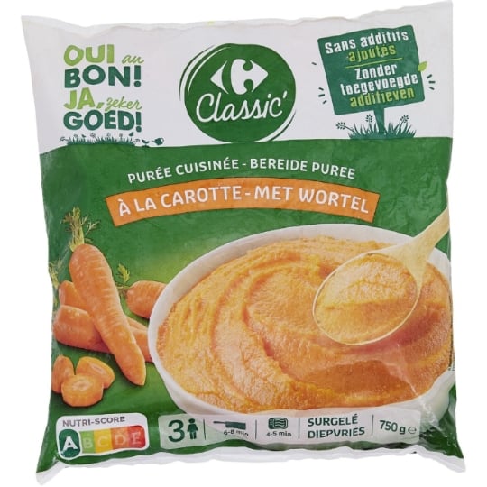 Purée à la carotte CARREFOUR CLASSIC'