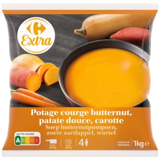 Soupe courge patate douce carotte CARREFOUR EXTRA