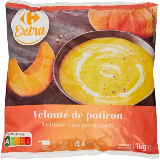 Soupe velouté de potiron CARREFOUR EXTRA