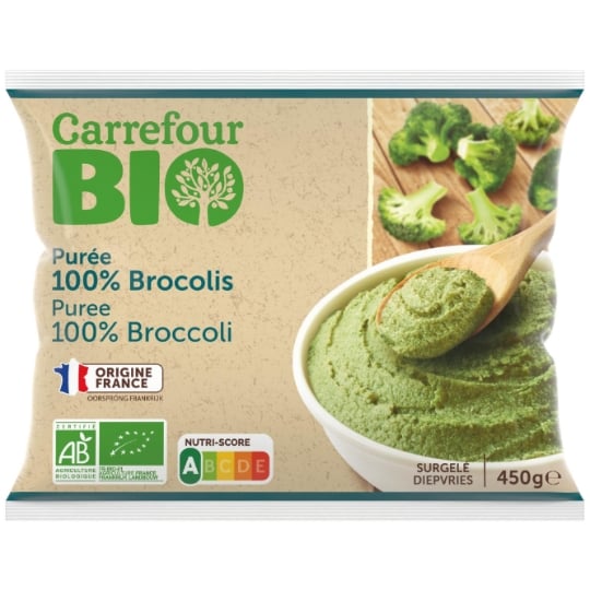 Purée bio 100% brocolis CARREFOUR BIO