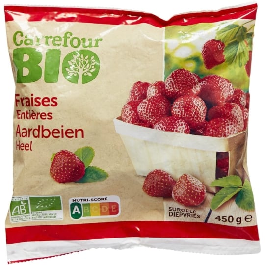 Fraises  entières Bio CARREFOUR BIO