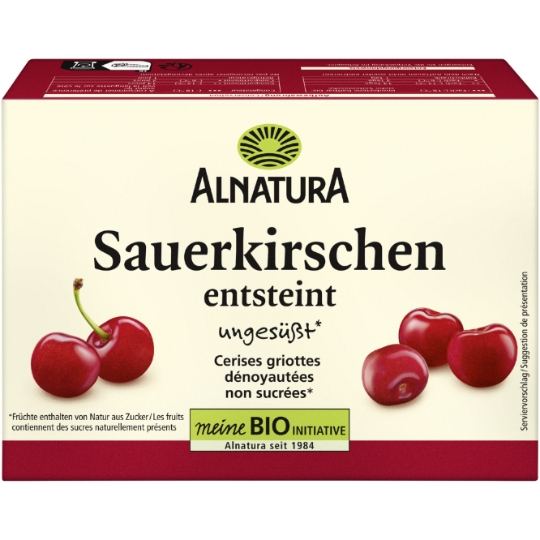 Cerises Griottes Dénoyautées Non Sucrés Bio ALNATURA