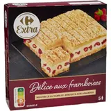 Dessert glacé Délices aux framboises CARREFOUR EXTRA