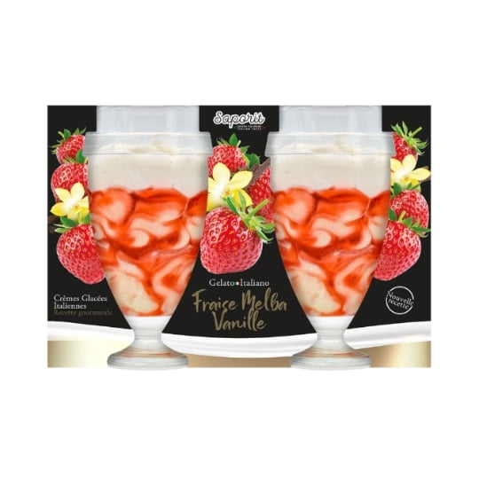 Fraise melba vanille SAPORIT