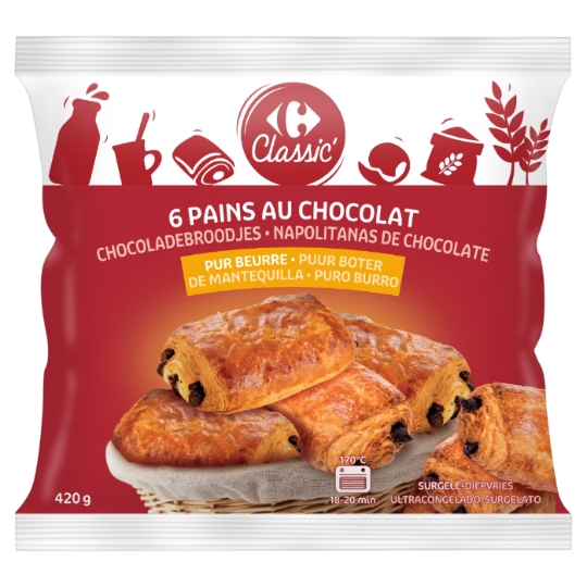 Pains au chocolat pur beurre CARREFOUR CLASSIC'