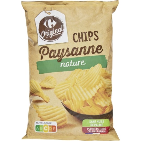 Chips Nature Recette Paysanne CARREFOUR ORIGINAL