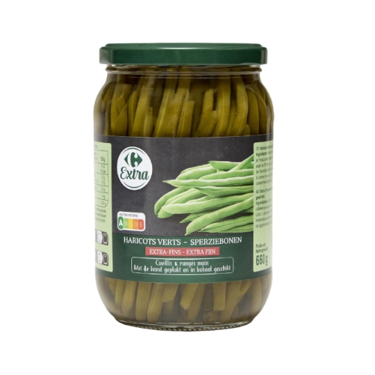 Haricots Verts Extra Fins CARREFOUR EXTRA