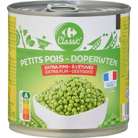 Petits Pois Extra-Fins CARREFOUR CLASSIC'