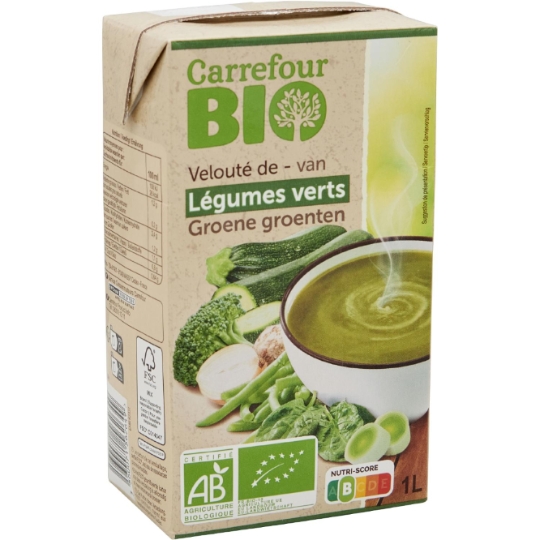 Velouté de légumes verts bio de légumes verts bio CARREFOUR BIO