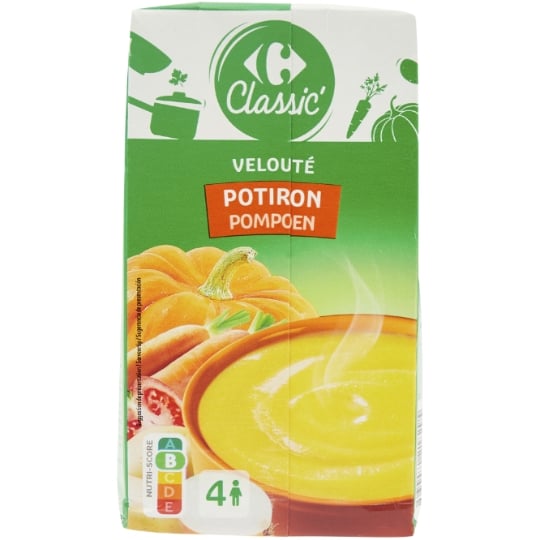 Soupe Velouté de Potiron CARREFOUR CLASSIC'