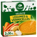 Soupe Vélouté Légumes et Vermicelles CARREFOUR CLASSIC'