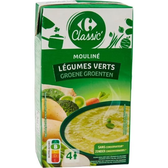 Soupe Mouliné Légumes Verts CARREFOUR CLASSIC'