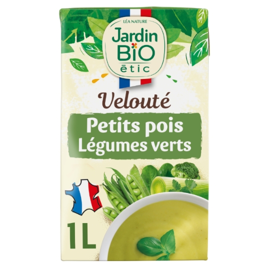 Soupe Velouté Petits Pois et Légumes Verts Bio JARDIN BIO ETIC