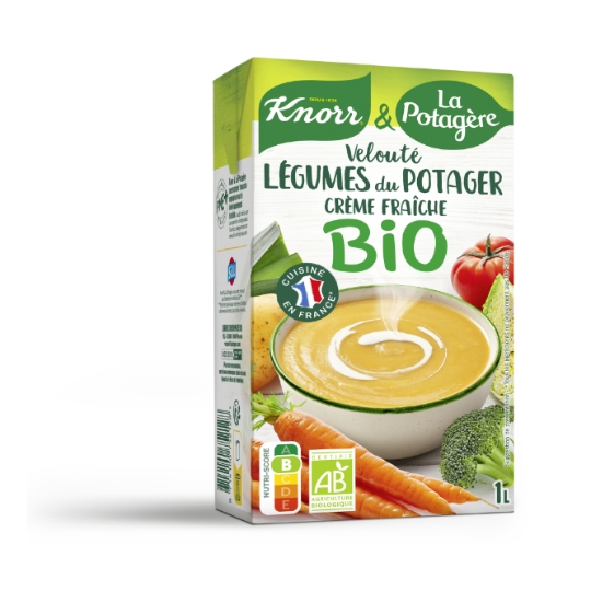 Soupe Velouté Légumes du Potager Crème Fraîche Bio KNORR & LA POTAGERE