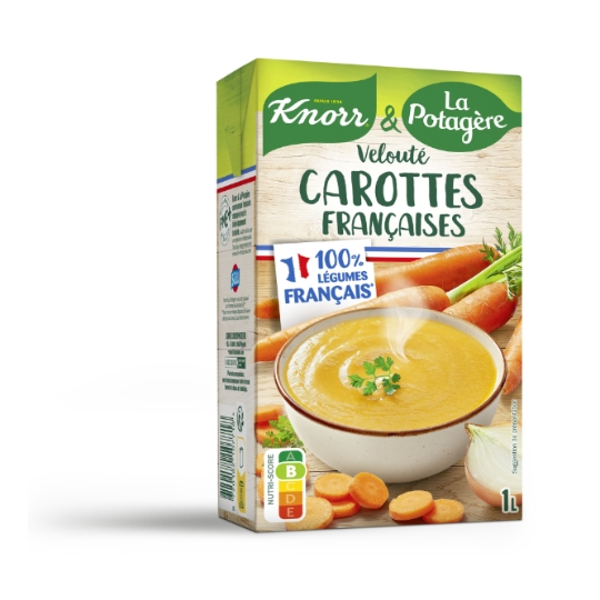 Soupe Velouté Carottes Françaises KNORR & LA POTAGERE