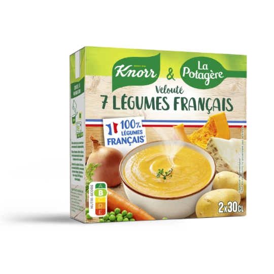 Soupe Velouté Légumes Français KNORR & LA POTAGERE