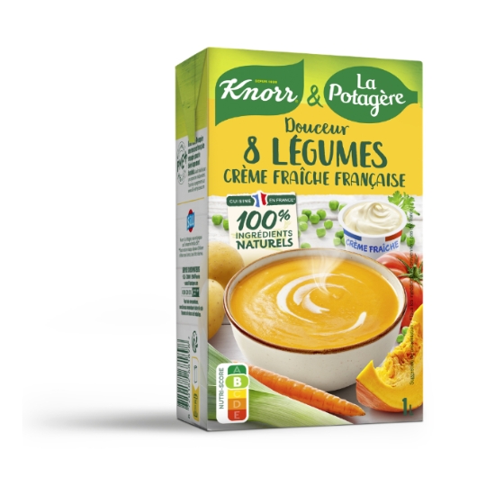 Soupe Douceur 8 Légumes Crème Fraîche Française KNORR & LA POTAGERE