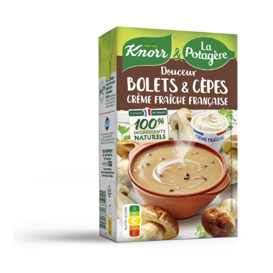 Soupe Velouté Champignons Bolets Cèpes KNORR & LA POTAGERE