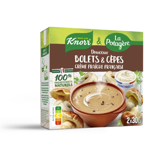 Soupe Douceur Bolets & Cèpes crème Fraîche Française KNORR & LA POTAGERE