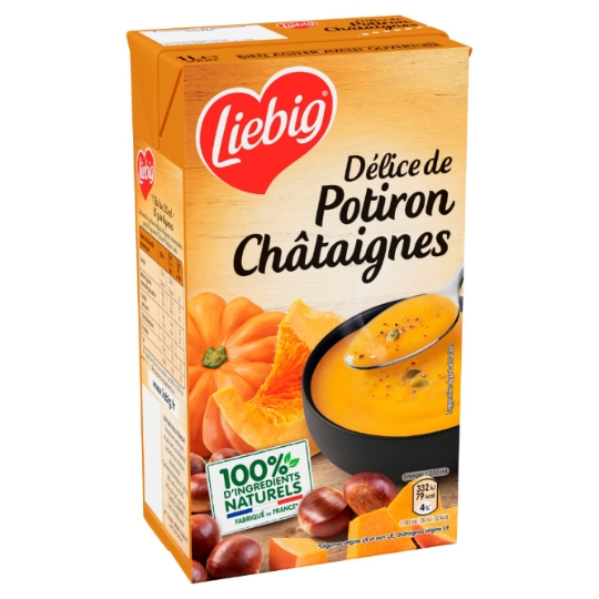 Soupe Velouté Potiron Châtaigne Crème Fraîche LIEBIG