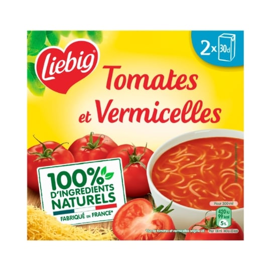 Soupe Velouté Tomates Pâtes Basilic LIEBIG